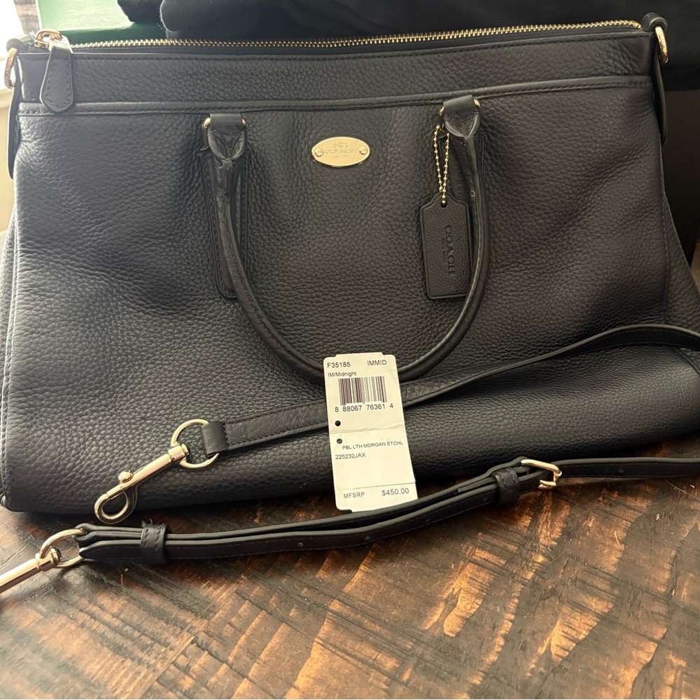 Coach Pebble leather Morgan satchel
